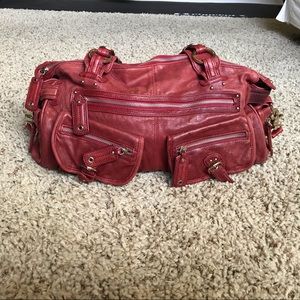 Junior Drake Red Satchel